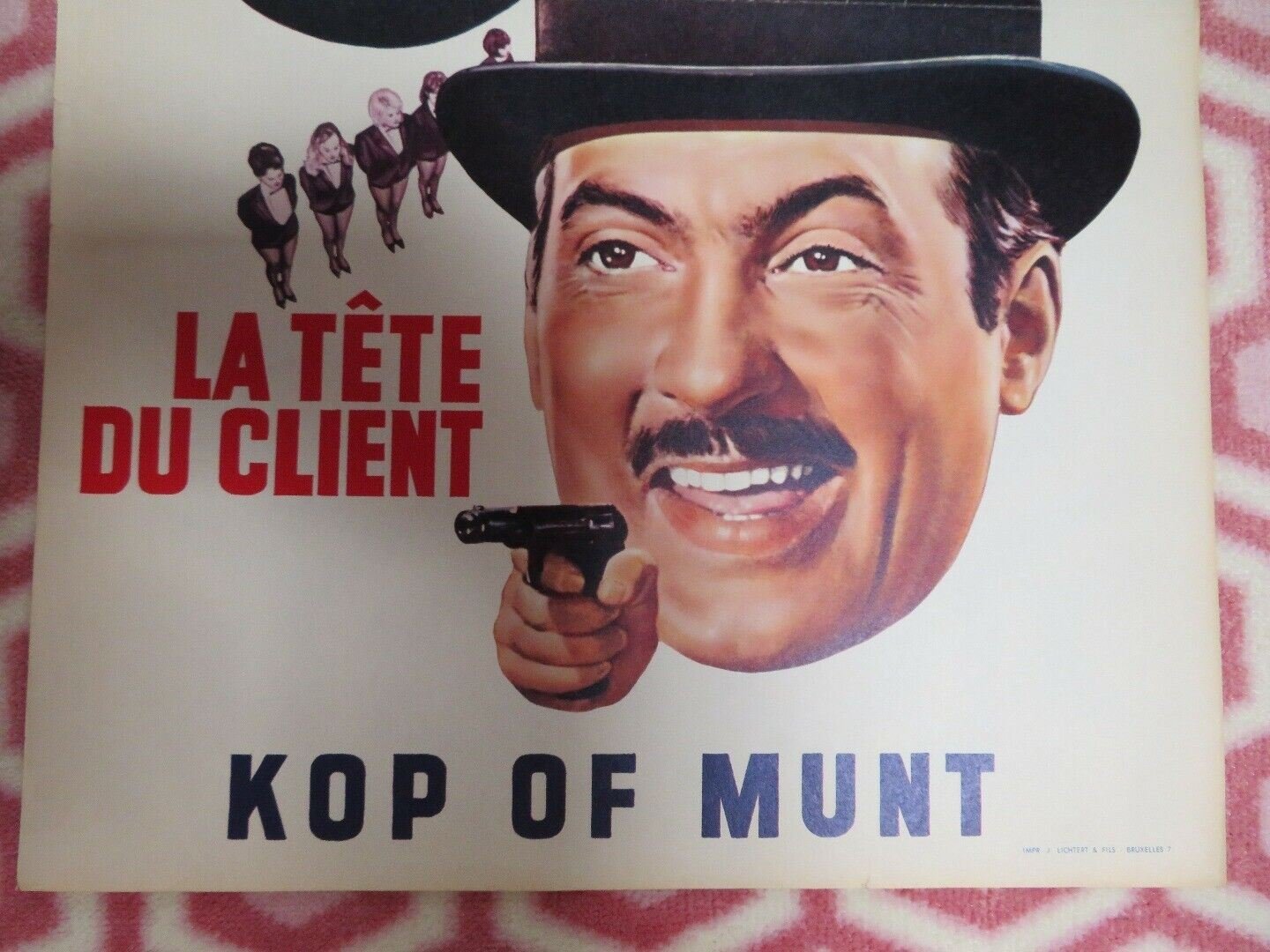 LA TETE DU CLIENT BELGIUM (21"x 14) POSTER JEAN POIRET MICHEL SERRAULT 1965 Movie posters