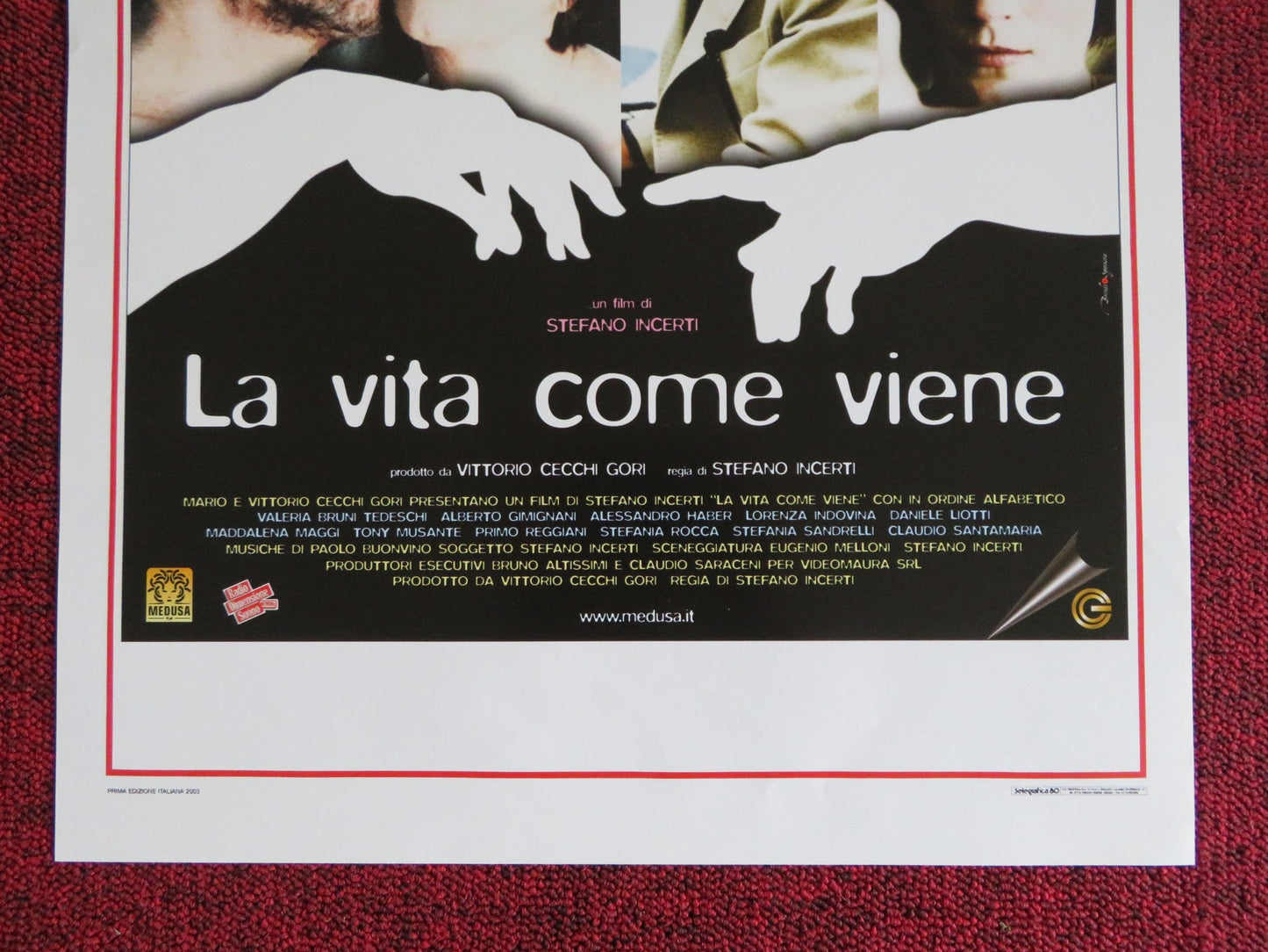LA VITA COME VIENE ITALIAN LOCANDINA POSTER VALERIA BRUNI TEDESCHI 2003 Rendezvous Cinema Movie posters