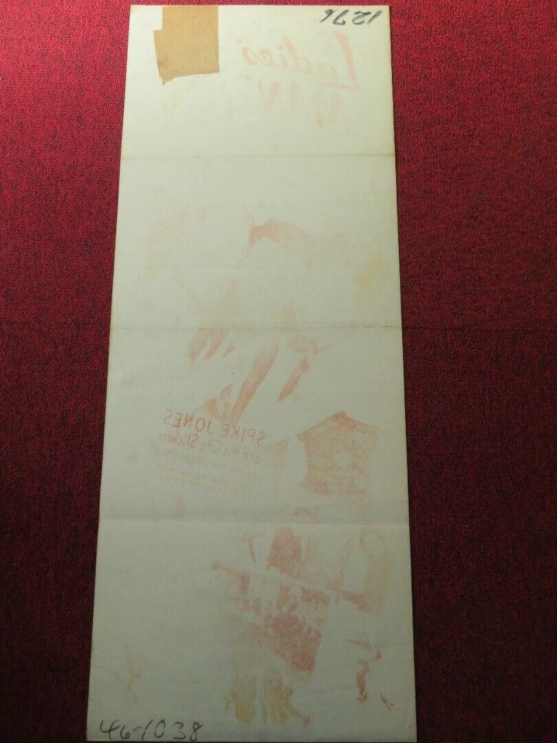 LADIES' MAN US INSERT (14"x 36") POSTER EDDIE BRACKEN CASS DALEY 1947 Movie posters