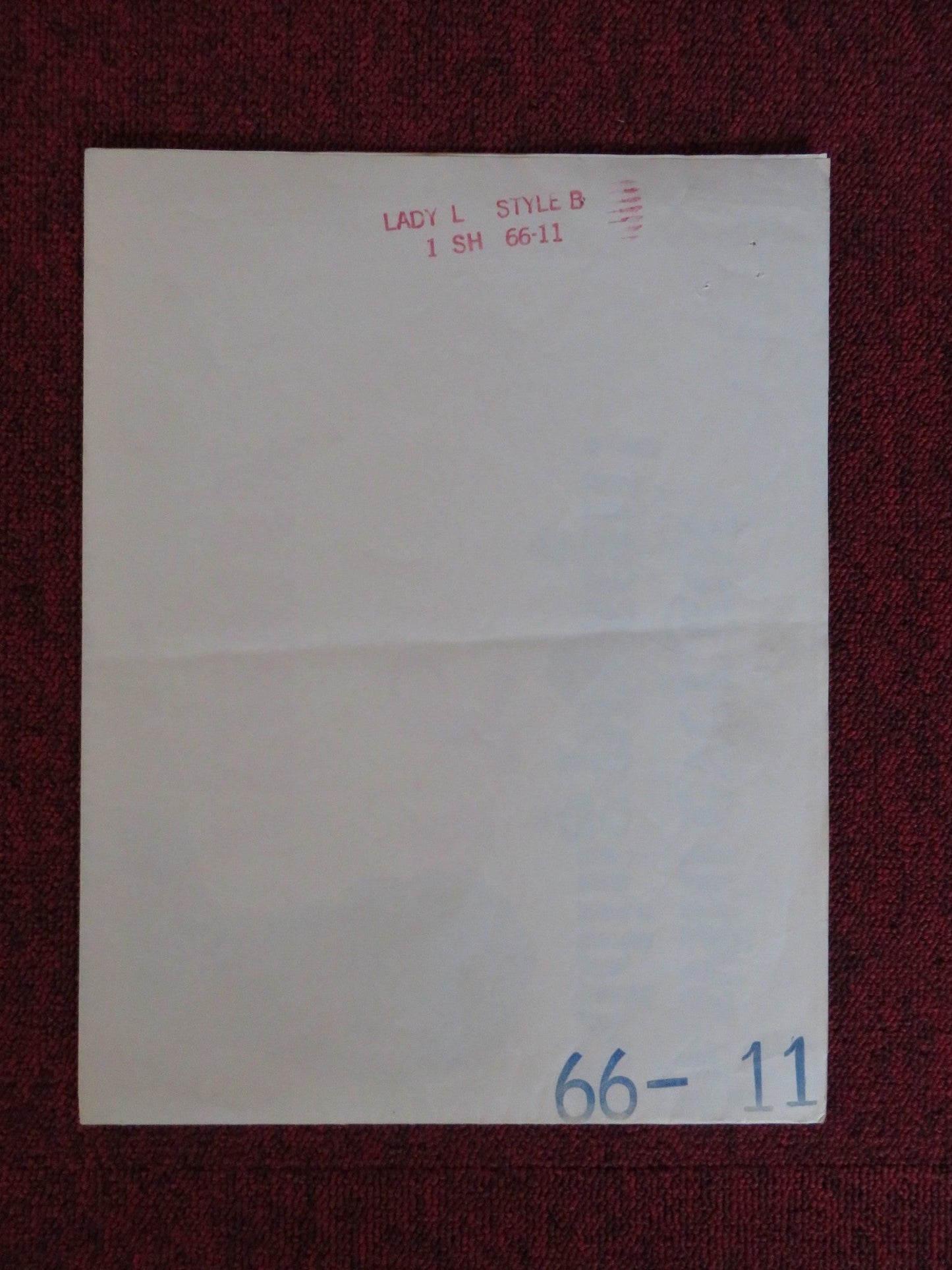 LADY L - STYLE B FOLDED US ONE SHEET POSTER SOPHIA LOREN PAUL NEWMAN 1966 Rendezvous Cinema Movie posters