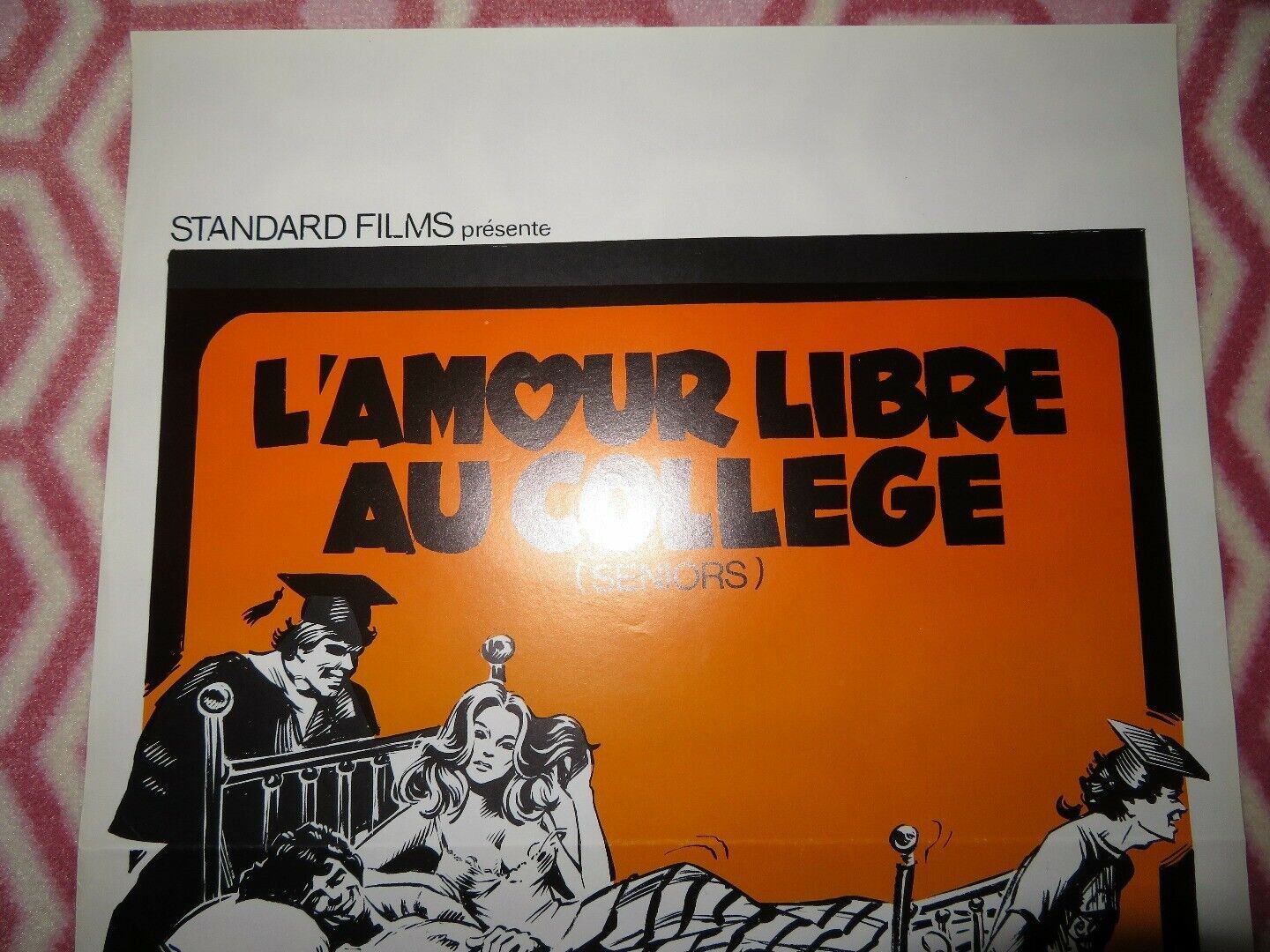 L'AMOUR LIBRE AU COLLEGE/ SENIORS BELGIUM (21"x 14") POSTER JEFFREY BYRON 1978 Movie posters