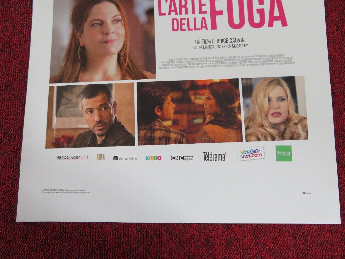 L'ARTE DELLA FUGA ITALIAN LOCANDINA (27.5"x13") POSTER LAURENT LAFITTE 2014 Movie posters