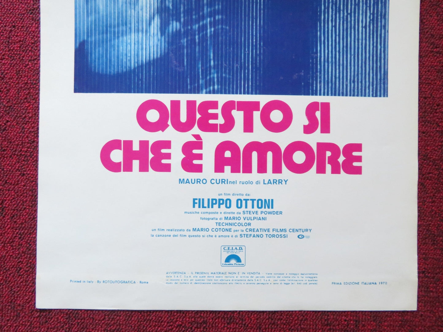 LAST TOUCH OF LOVE ITALIAN LOCANDINA POSTER CHRISTOPHER GEORGE GAY HAMILTON 1978 Rendezvous Cinema Movie posters
