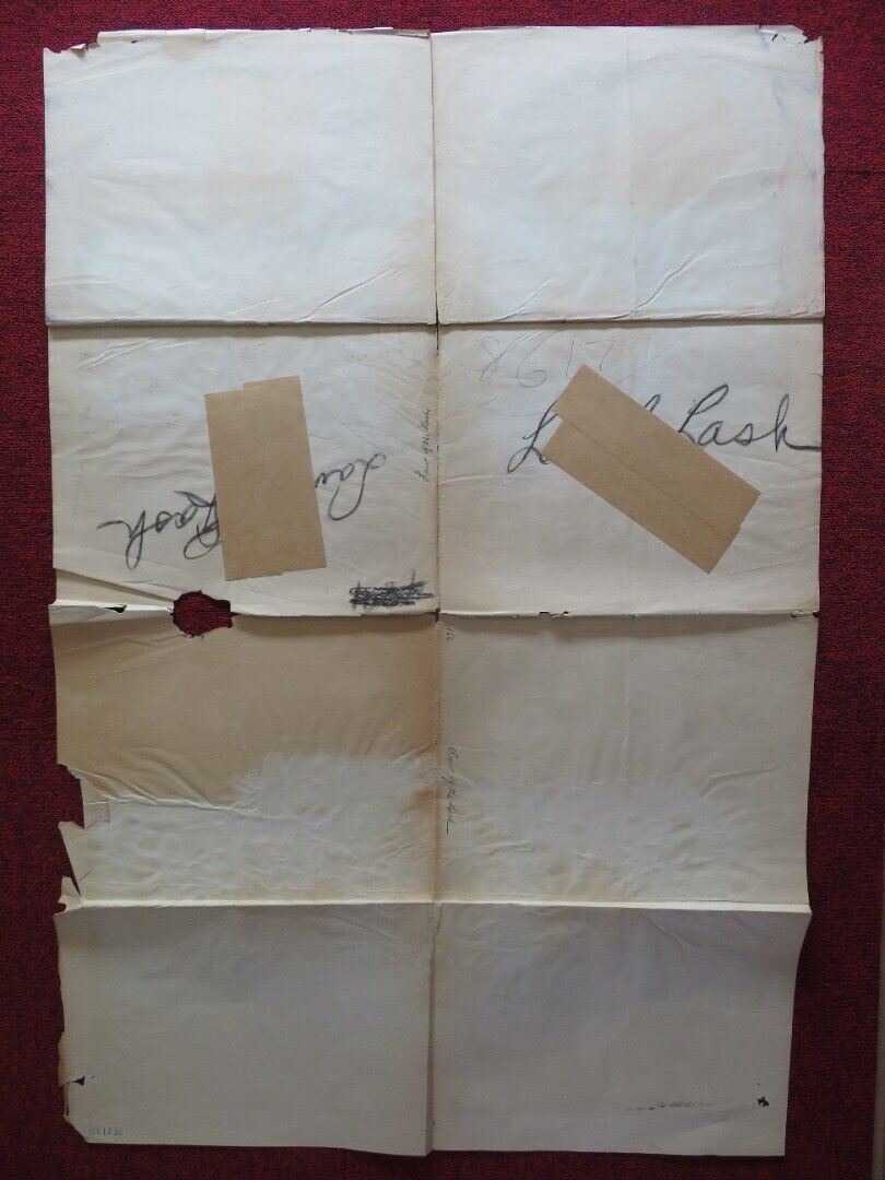 LAW OF THE LASH USA ONE SHEET FOLDED POSTER LASH LA RUE FUZZY ST. JOHN 1947 - Rendezvous Cinema