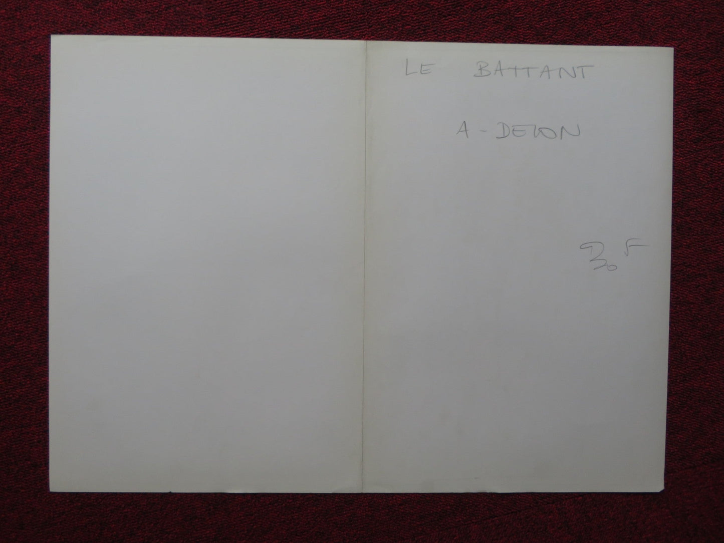 LE BATTANT / ICE FRENCH POSTER ALAIN DELON FRANCOIS PERIER 1983 Rendezvous Cinema Movie posters