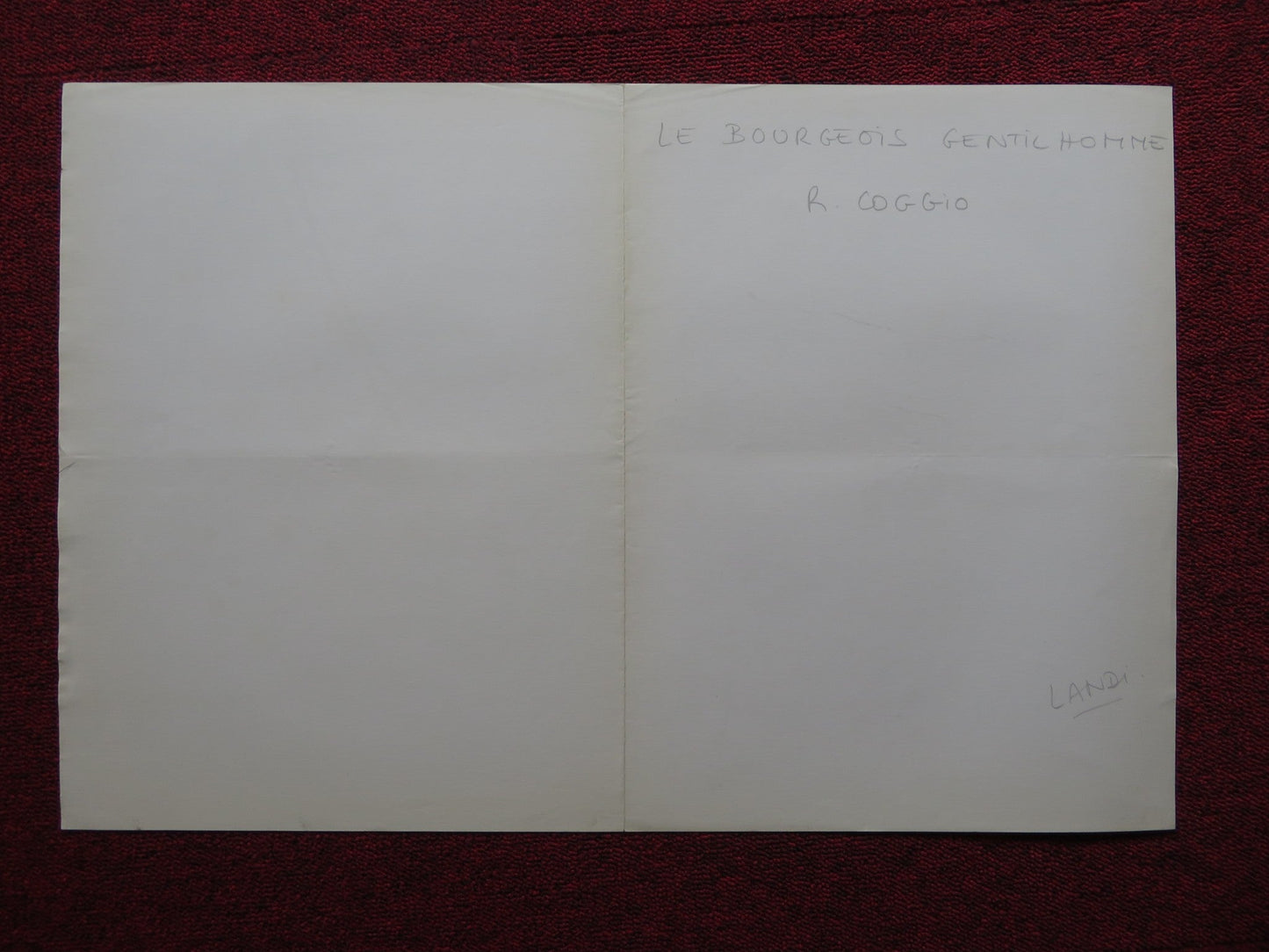 LE BOURGEOIS GENTILHOMME FRENCH POSTER MICHEL GALABRU ROGER COGGIO 1982 Rendezvous Cinema Movie posters