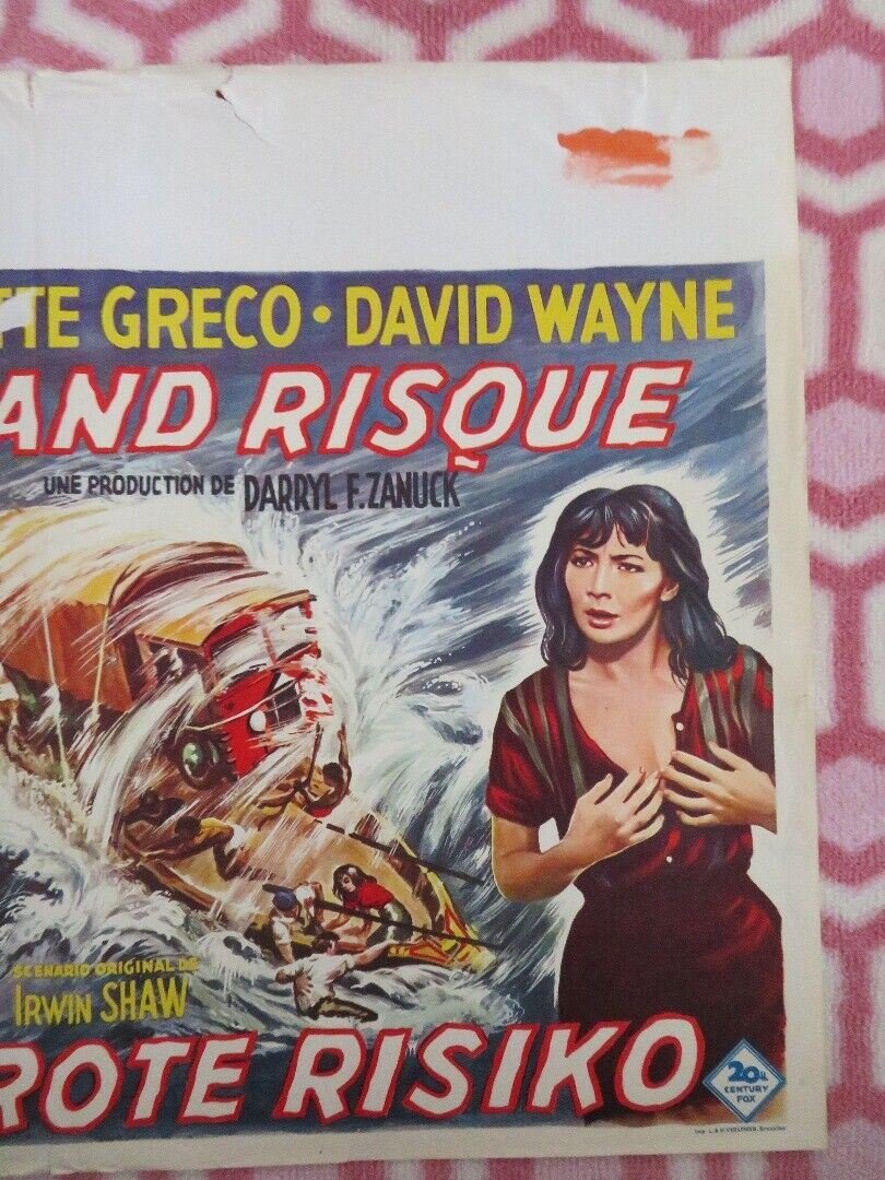 LE GRAND RISQUE/ THE BIG GAMBLE BELGIUM (15.5"x 21.5") POSTER STEPHEN BOYD 1961 - Rendezvous Cinema