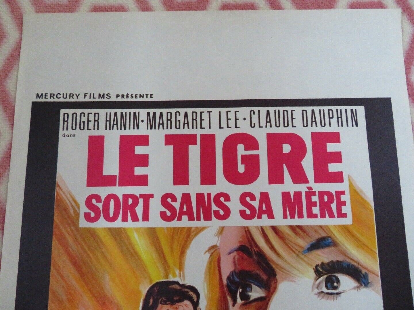 LE TIGRE SORT SANS SA MERE / SPY PIT BELGIUM (22"x14.5") POSTER ROGER HANIN 1967 Movie posters