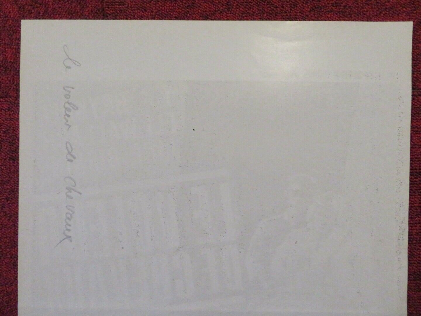 LE VOLEUR DE CHEVAUX / ROMACE OF A HORSE THIEF BELGIUM (21"x14") POSTER 1971 - Rendezvous Cinema