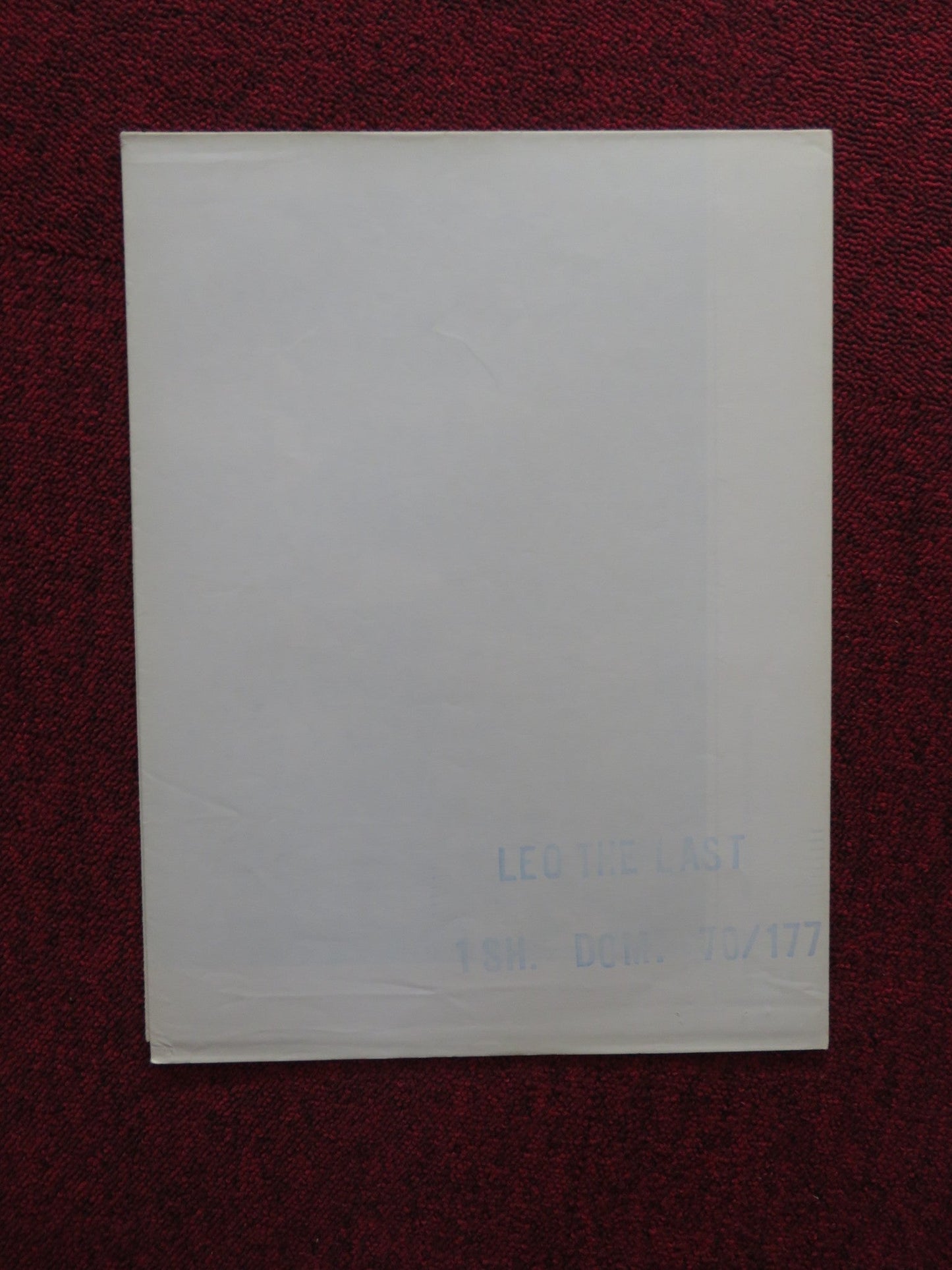 LEO THE LAST FOLDED US ONE SHEET POSTER BILLIE WHITELAW CALVIN LOCKHART 1970 Rendezvous Cinema Movie posters