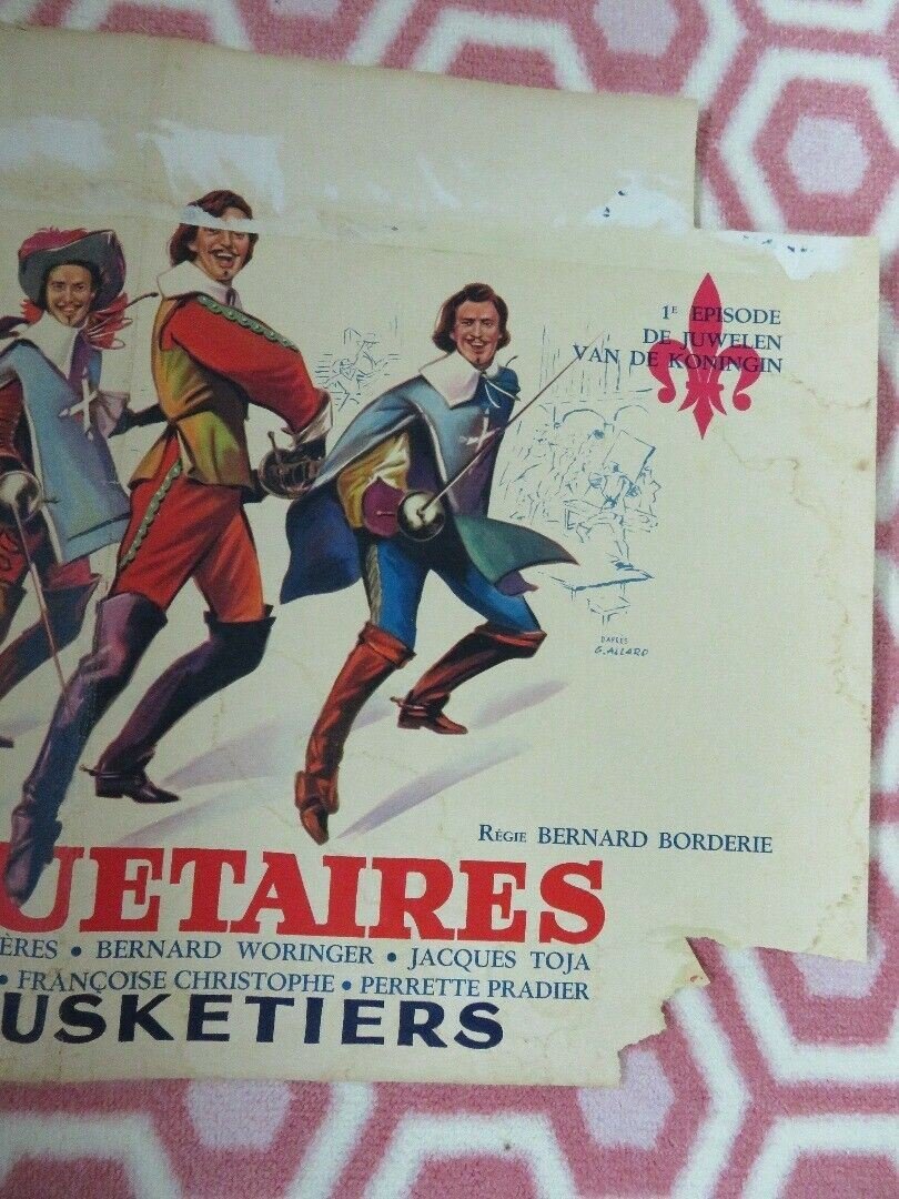 LES 3 MOUSQUETAIRES/ The Three Musketeers: Part I BELGIUM (14"x 21") POSTER 1961 Movie posters