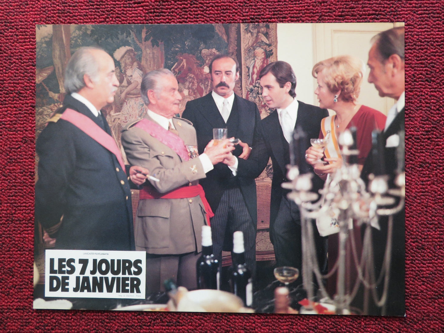 LES 7 JOURS DE JANVIER - A FRENCH LOBBY CARD MANUEL ANGEL EGEA FERNANDO 1979 Rendezvous Cinema Movie posters