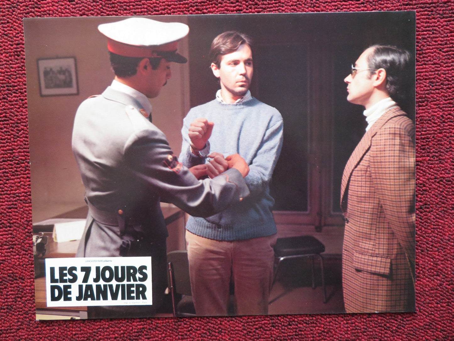 LES 7 JOURS DE JANVIER - E FRENCH LOBBY CARD MANUEL ANGEL EGEA FERNANDO 1979 Rendezvous Cinema Movie posters