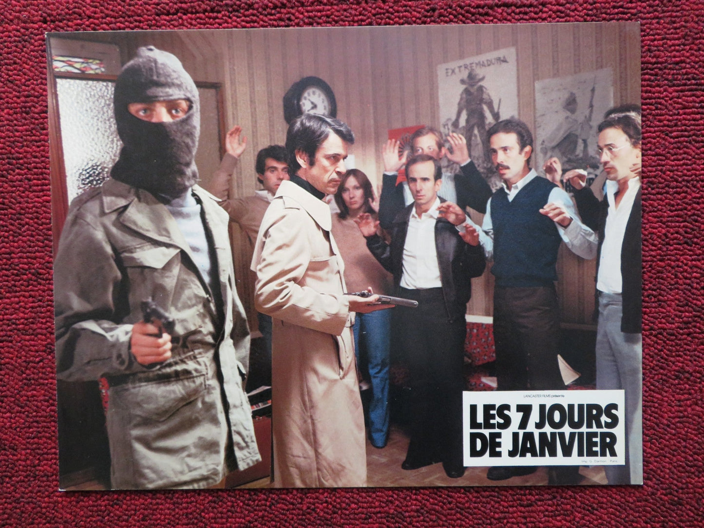 LES 7 JOURS DE JANVIER - I FRENCH LOBBY CARD MANUEL ANGEL EGEA FERNANDO 1979 Rendezvous Cinema Movie posters