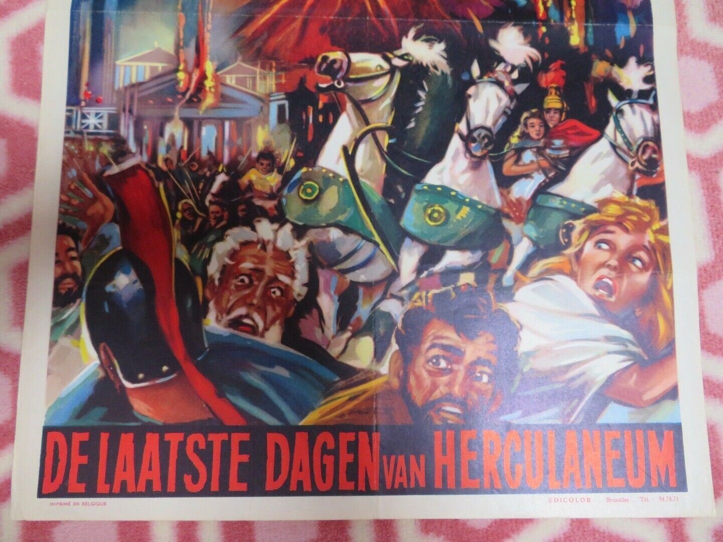 LES DERNIERS JOURS D'HERCULANUM BELGIUM (21.5"x 14) POSTER SUSAN PAGET 1962 Movie posters