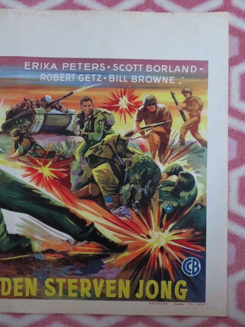 LES HEROS MEURENT JEUNES/ Heroes Die Young BELGIUM (14.5"x 20.5") POSTER 1960 Movie posters