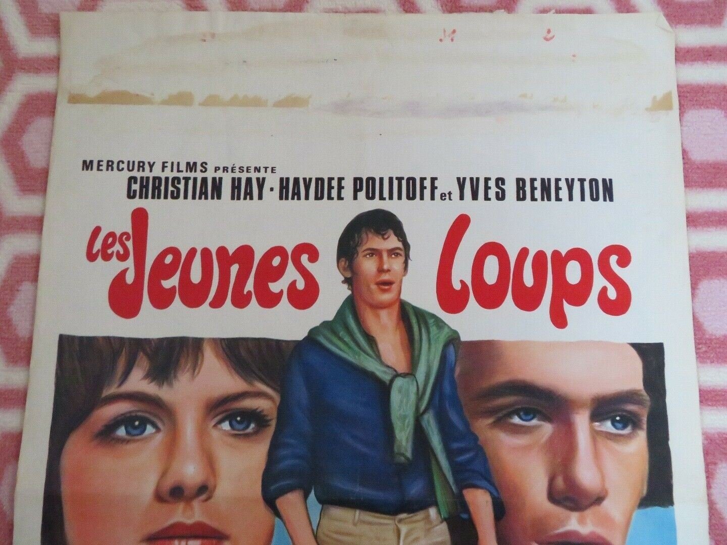 LES JEUNES LOUPS/ Young Wolves BELGIUM (22"x 14.5") POSTER MARCEL CARNE 1954 Movie posters