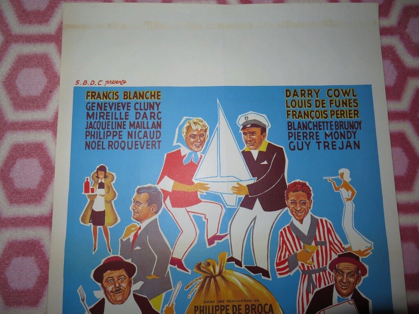 LES VEINARDS/ People in Luck BELGIUM (21.5"x 14") POSTER FRANCIS BLANCHE 1963 - Rendezvous Cinema