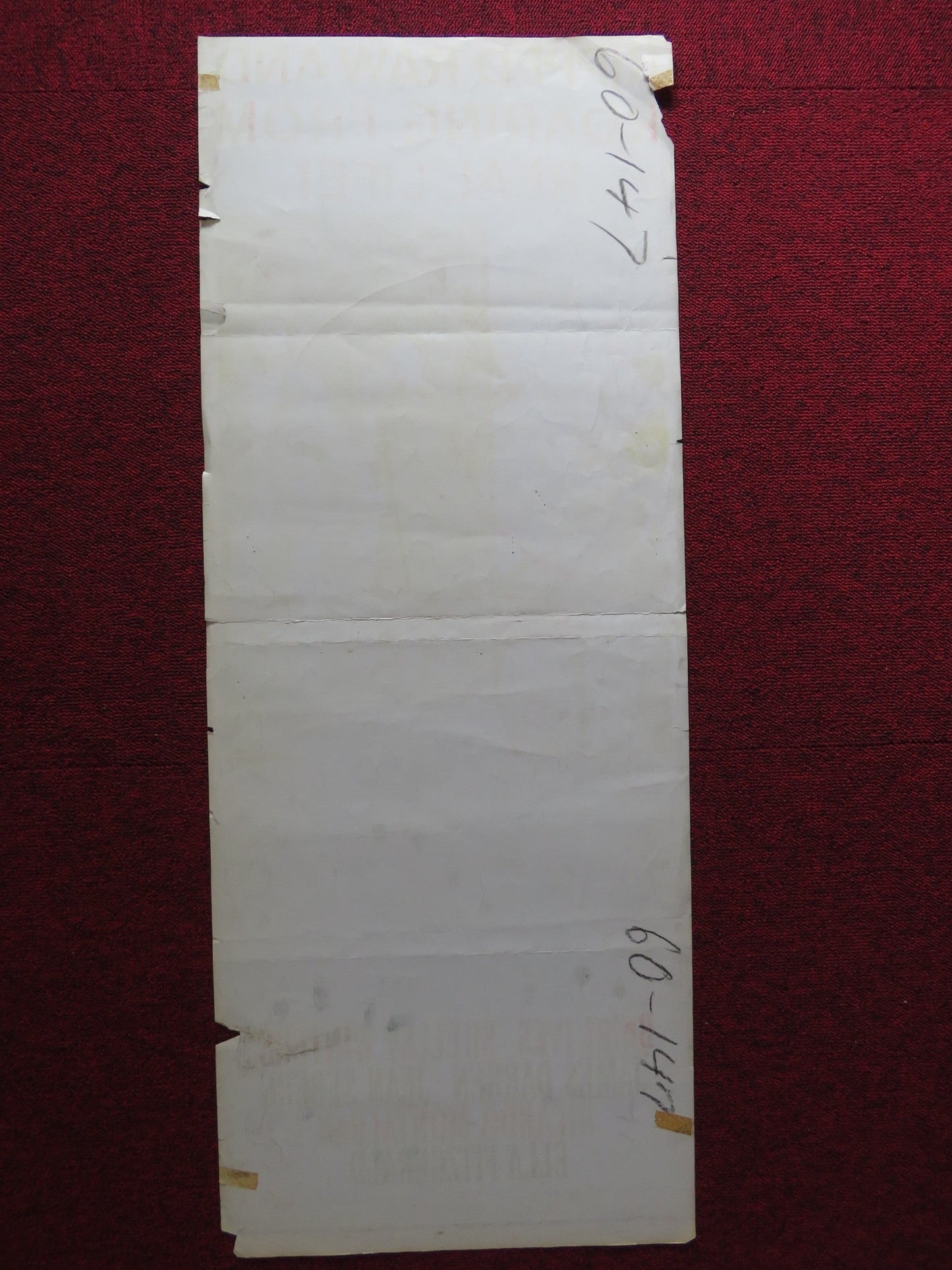 LET NO MAN WRITE MY EPITAPH US INSERT (14"x 36") POSTER BURL IVES S. WINTER 1960 Rendezvous Cinema Movie posters