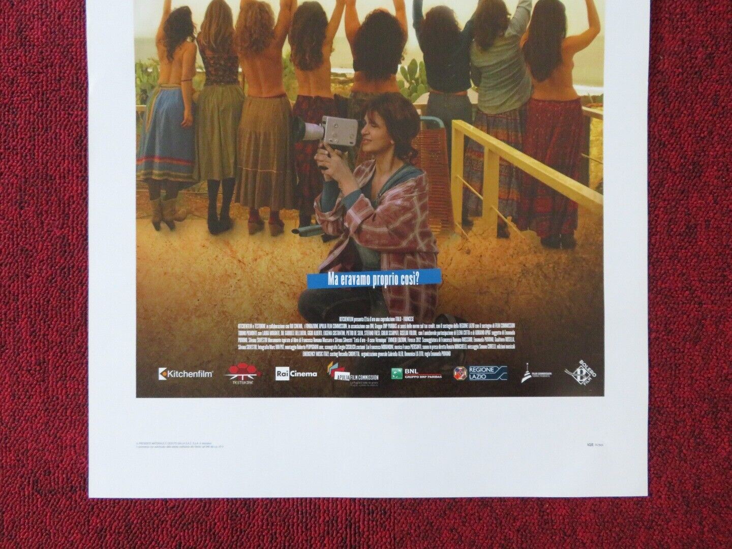 L'ETA D'ORO ITALIAN LOCANDINA (27.5"x13") POSTER LAURA MORANTE 2016 Movie posters