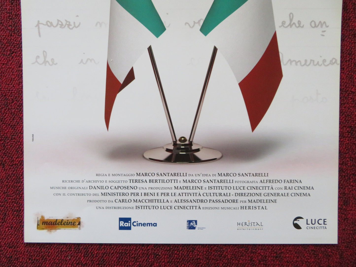 LETTERA AL PRESIDENTE ITALIAN LOCANDINA POSTER MARCO SANTARELLI 2013 Rendezvous Cinema Movie posters