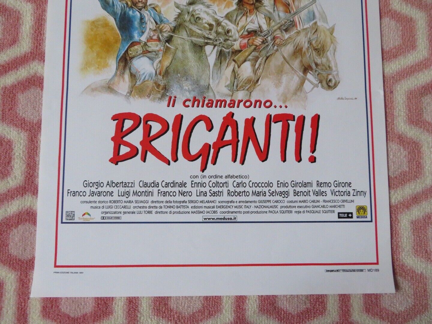 LI CHIAMARONO BRIGANTI! ITALIAN LOCANDINA (27.5"x13") POSTER 1999 - Rendezvous Cinema