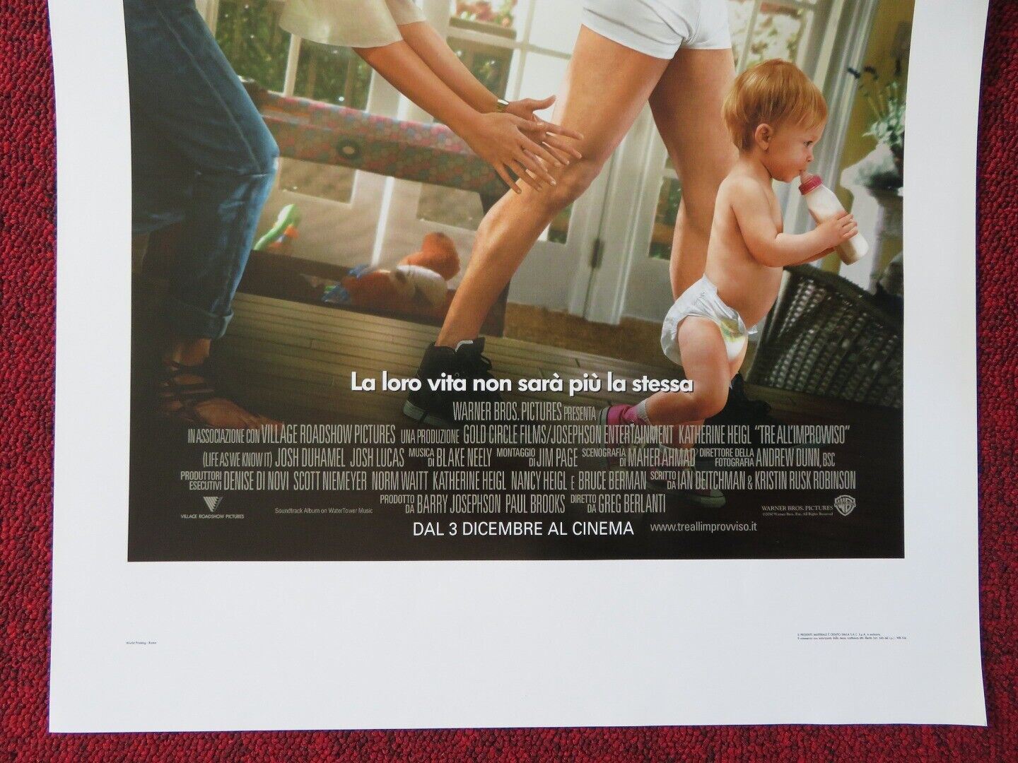 LIFE AS WE KNOW IT ITALIAN LOCANDINA (27.5"x13") POSTER KATHERINE HEIGL 2010 - Rendezvous Cinema