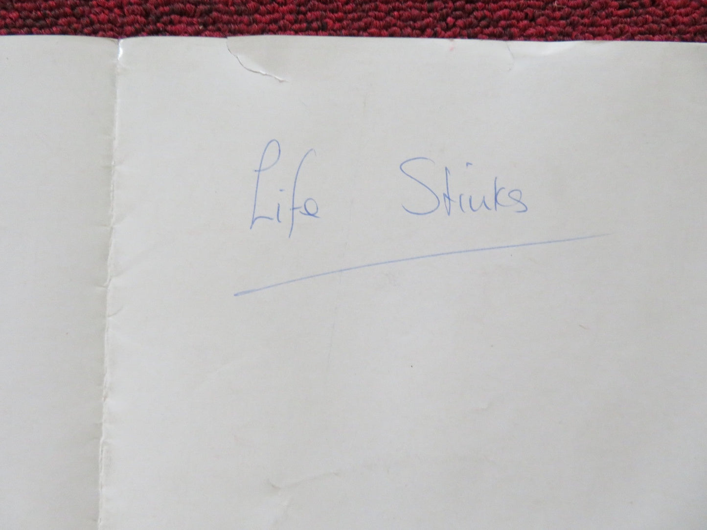 LIFE STINKS UK QUAD (30"x 40") ROLLED POSTER MEL BROOKS 1991 Rendezvous Cinema Movie posters