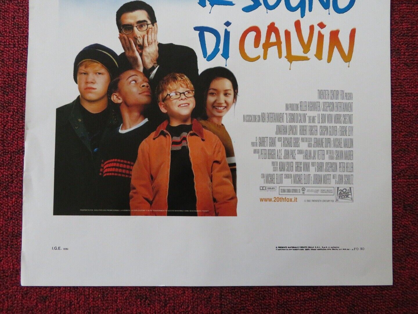 LIKE MIKE ITALIAN LOCANDINA (27.5"x13") POSTER LIL BOW WOW MORRIS CHESTNUT 2002 Rendezvous Cinema Movie posters