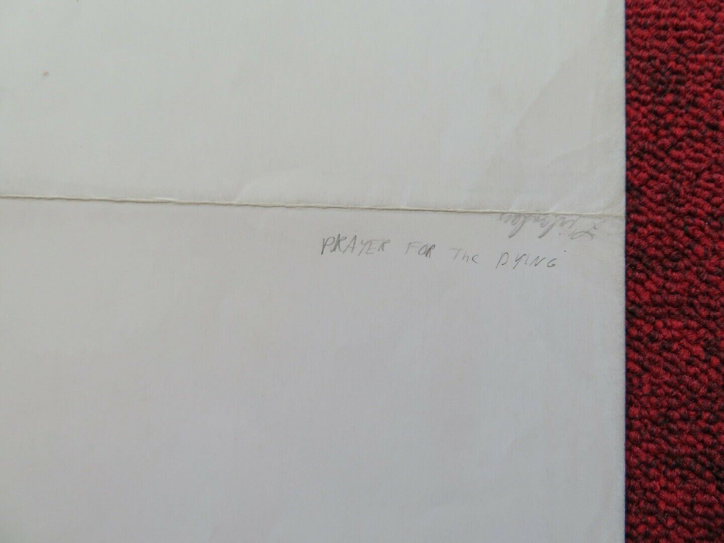 LIRLANDAIS/ A Prayer for the Dying FRENCH (15"x 21") POSTER MICKEY ROURKE 1987 Movie posters