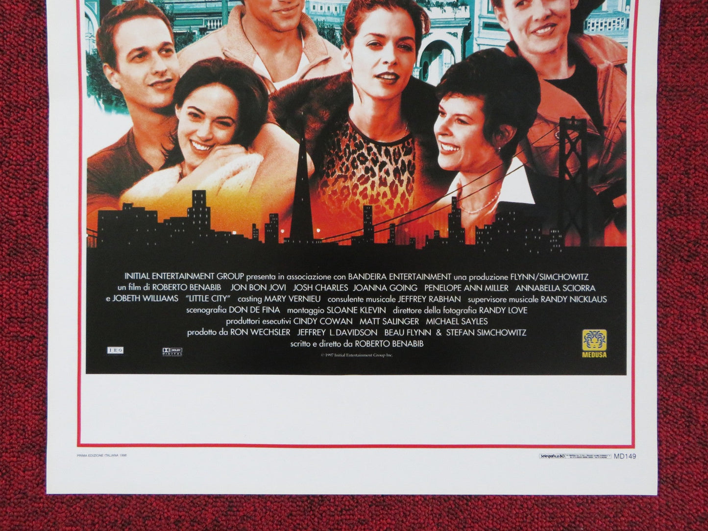 LITTLE CITY ITALIAN LOCANDINA POSTER JON BON JOVI JOSH CHARLES 1998 Rendezvous Cinema Movie posters