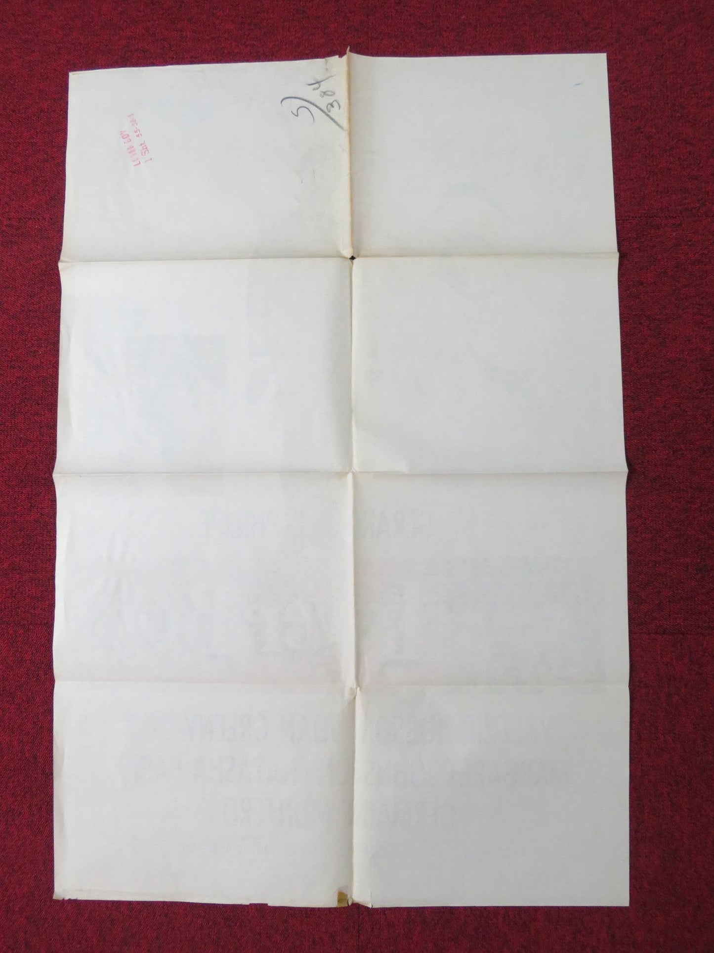 LOVER BOY / KNAVE OF HEARTS FOLDED US ONE SHEET POSTER GERARD PHILIPE 1955 Rendezvous Cinema Movie posters