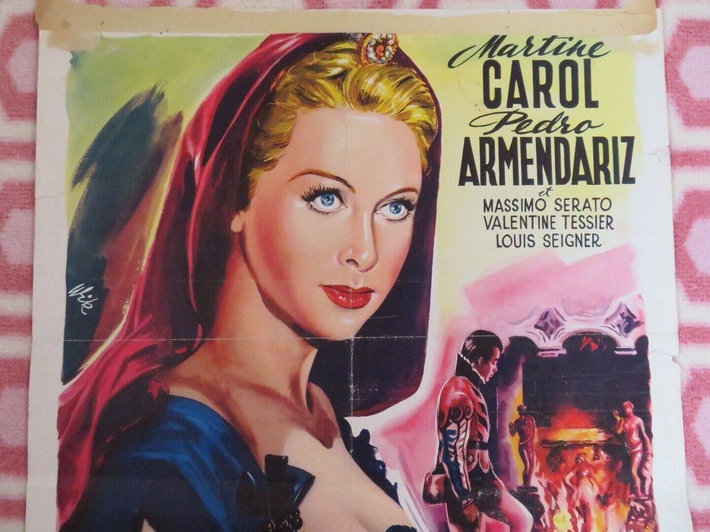 LUCRECE BORGIA BELGIUM (18"x 14") POSTER MARTINE CAROL 1953 - Rendezvous Cinema