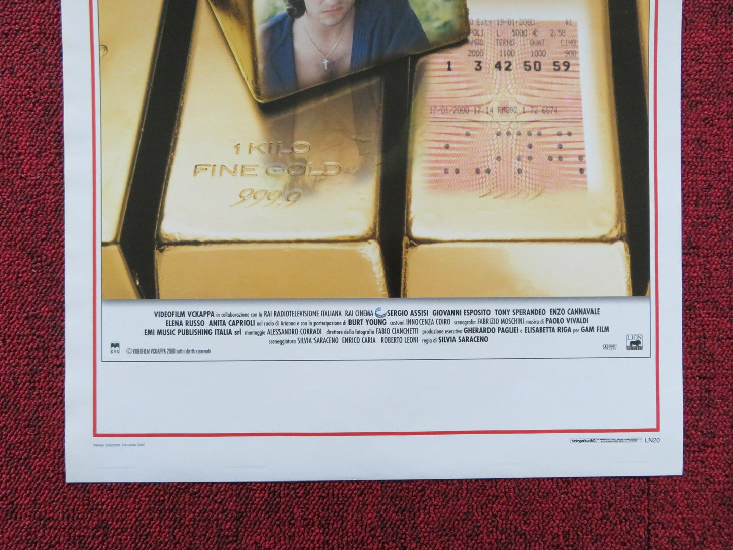 L'UMO DELLA FORTUNA ITALIAN LOCANDINA POSTER SERGIO ASSISI GIOVANNI EPOSITO 2000 Rendezvous Cinema Movie posters