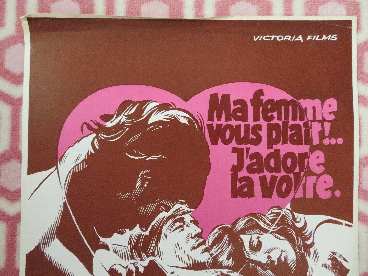 MA FEMME VOUS PLAIT!.. J'ADORE LA VORRE BELGIUM (24"x 14.5") POSTER MICHEL DAVID - Rendezvous Cinema