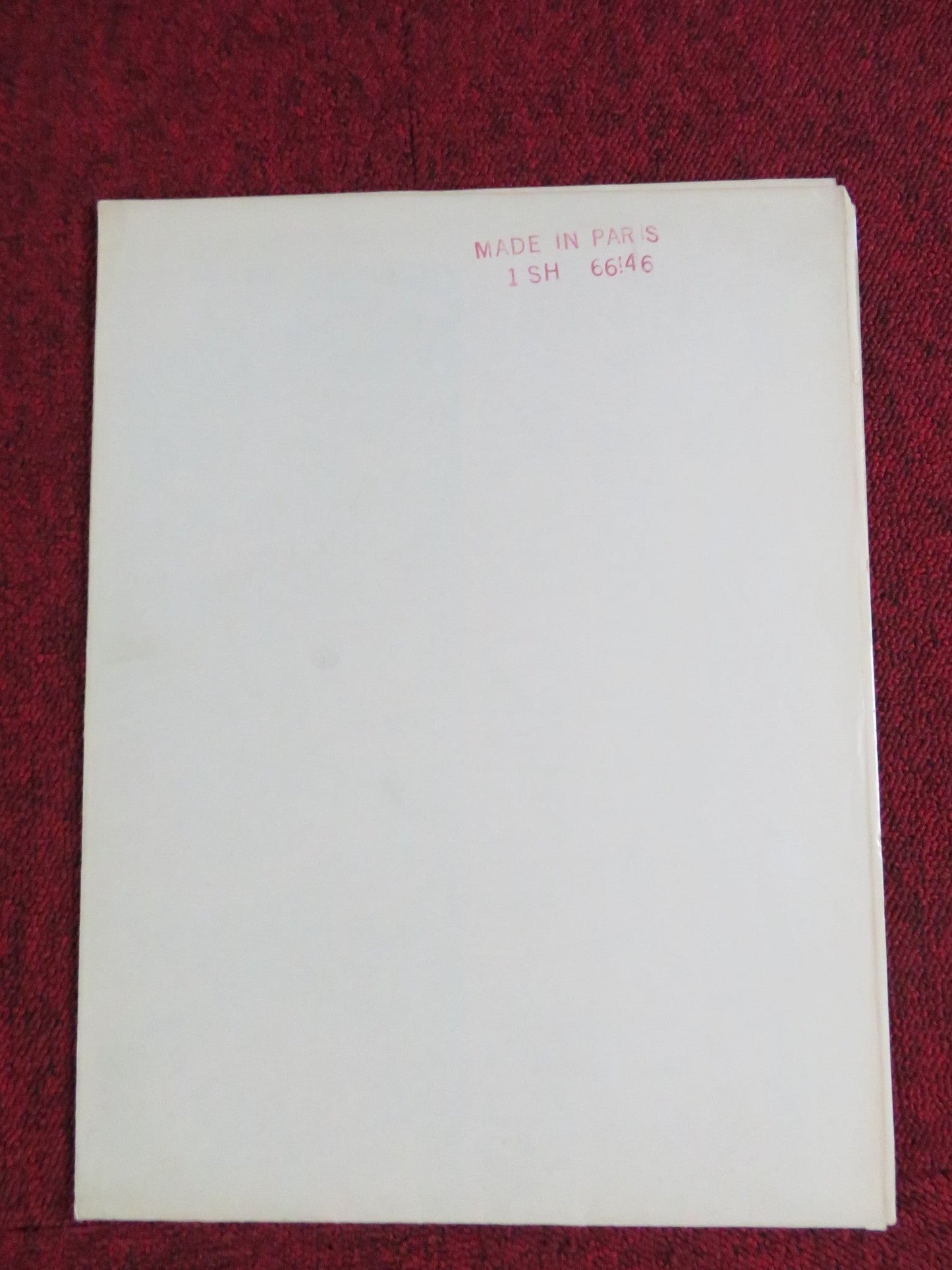 MADE IN PARIS FOLDED US ONE SHEET POSTER ANN - MARGRET LOUIS JOURDAN 1966 Rendezvous Cinema Movie posters