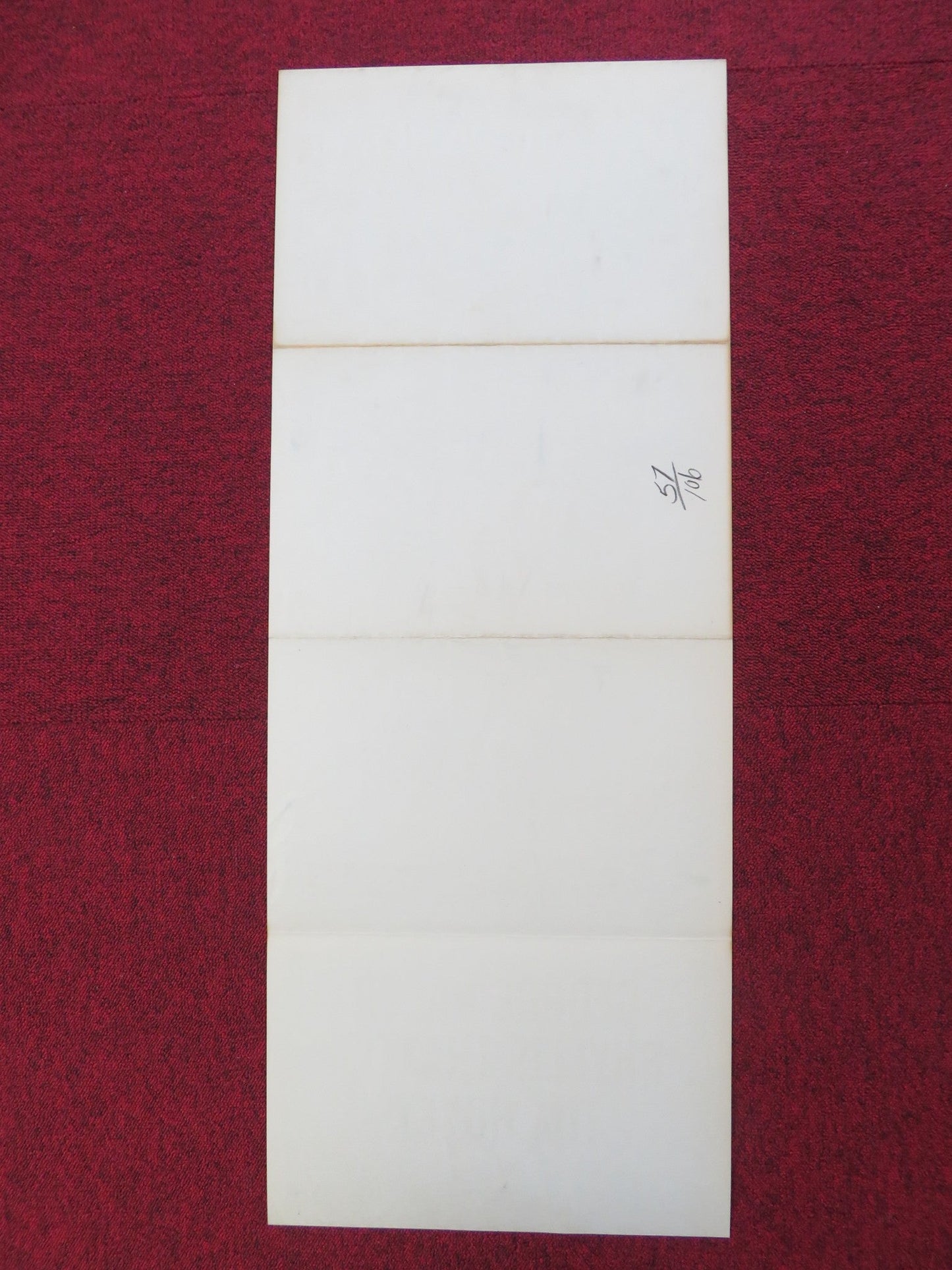 MAN AFRAID US INSERT (14"x 36") POSTER GEORGE NADER PHYLLIS THAXTER 1957 Rendezvous Cinema Movie posters