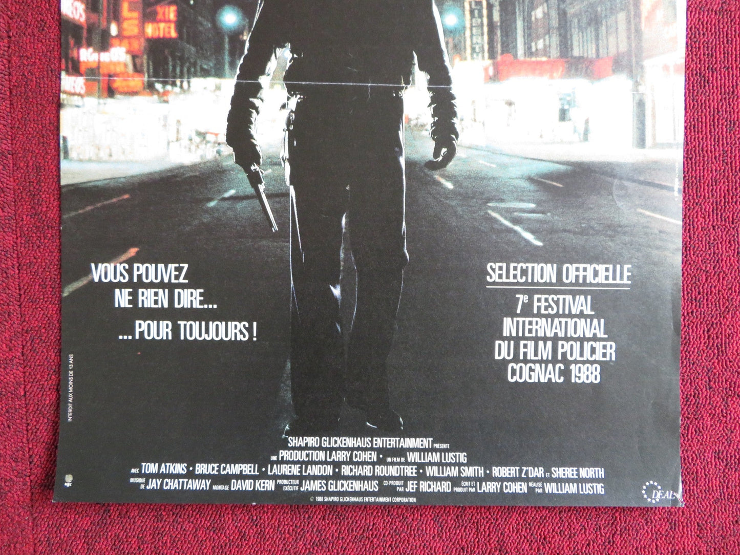 MANIAC COP FRENCH POSTER BRUCE CAMPBELL ROBERT Z'DAR 1988 Rendezvous Cinema Movie posters