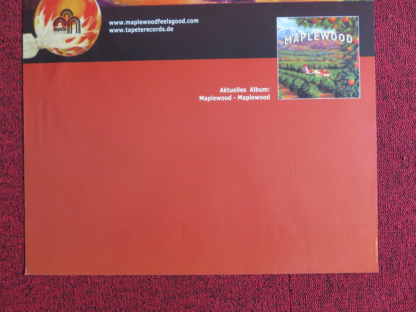 MAPLEWOOD GERMAN MUSIC PROMO POSTER ALBUM POSTER 2004 Rendezvous Cinema Movie posters