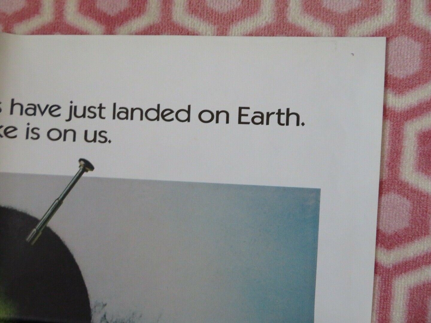 MARTIANS GO HOME US ONE SHEET (27"x 41") POSTER RANDY QUAID RONNY COX 1989 Movie posters