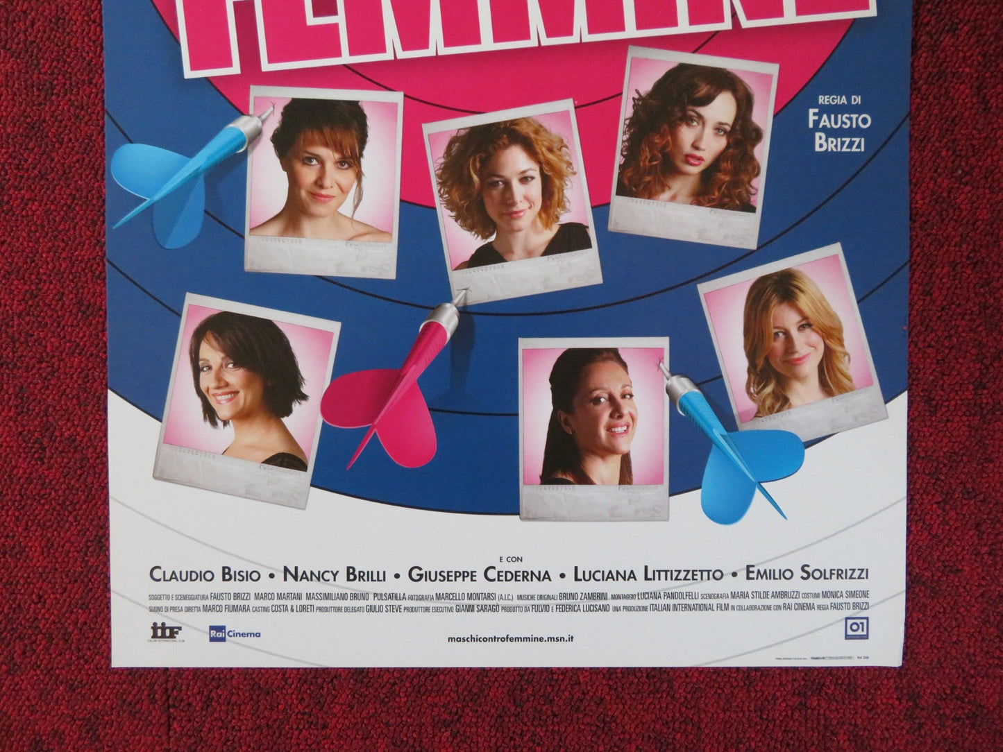 MASCHI CONTRO FEMMINE / MEN VS WOMEN ITALIAN LOCANDINA POSTER P. CORTELLESI 2010 Rendezvous Cinema Movie posters