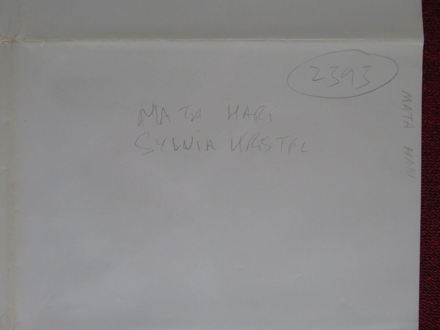 MATA HARI SPANISH ROLLED POSTER CANNON SYLVIA KRISTEL 1985 Movie posters