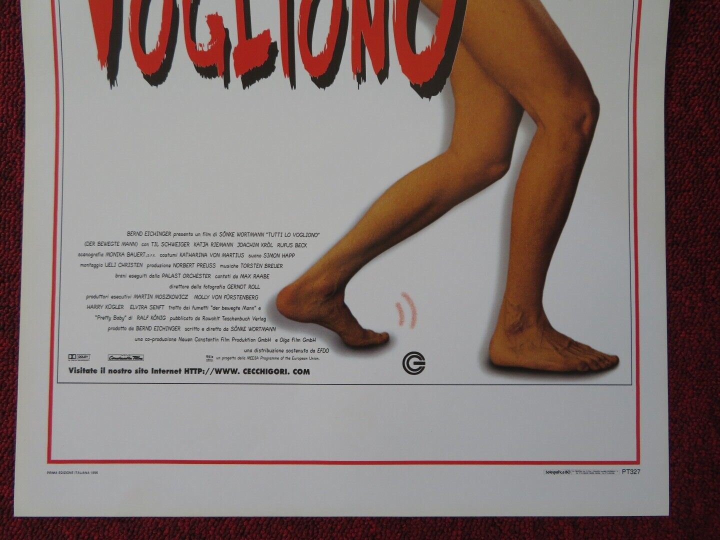 MAYBE... MAYBE NOT ITALIAN LOCANDINA (27.5"x13") POSTER TIL SCHWEIGER 1996 Movie posters