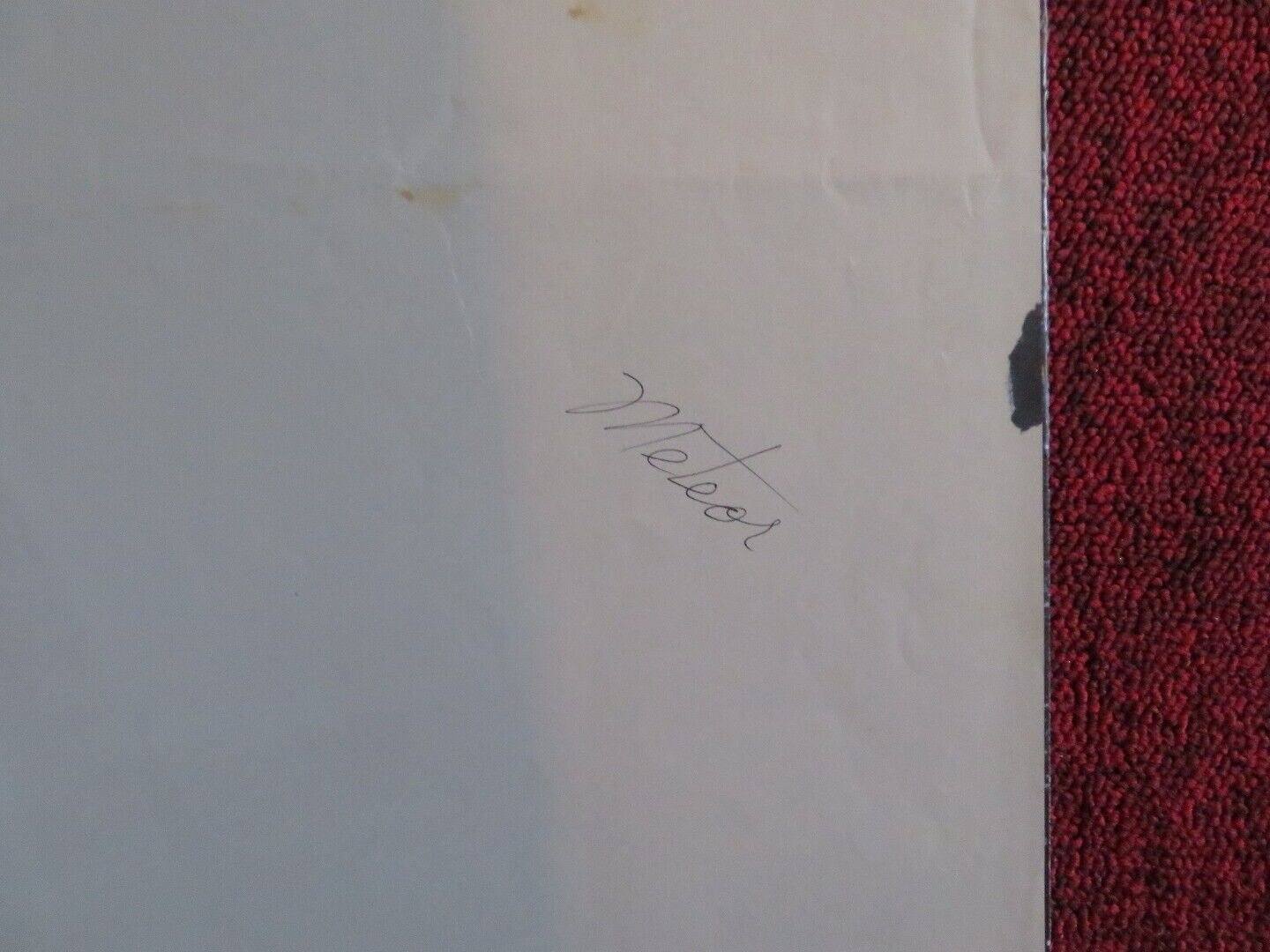 METEOR FOLDED US ONE SHEET POSTER SEAN CONNERY NATALIE WOOD 1979 Movie posters