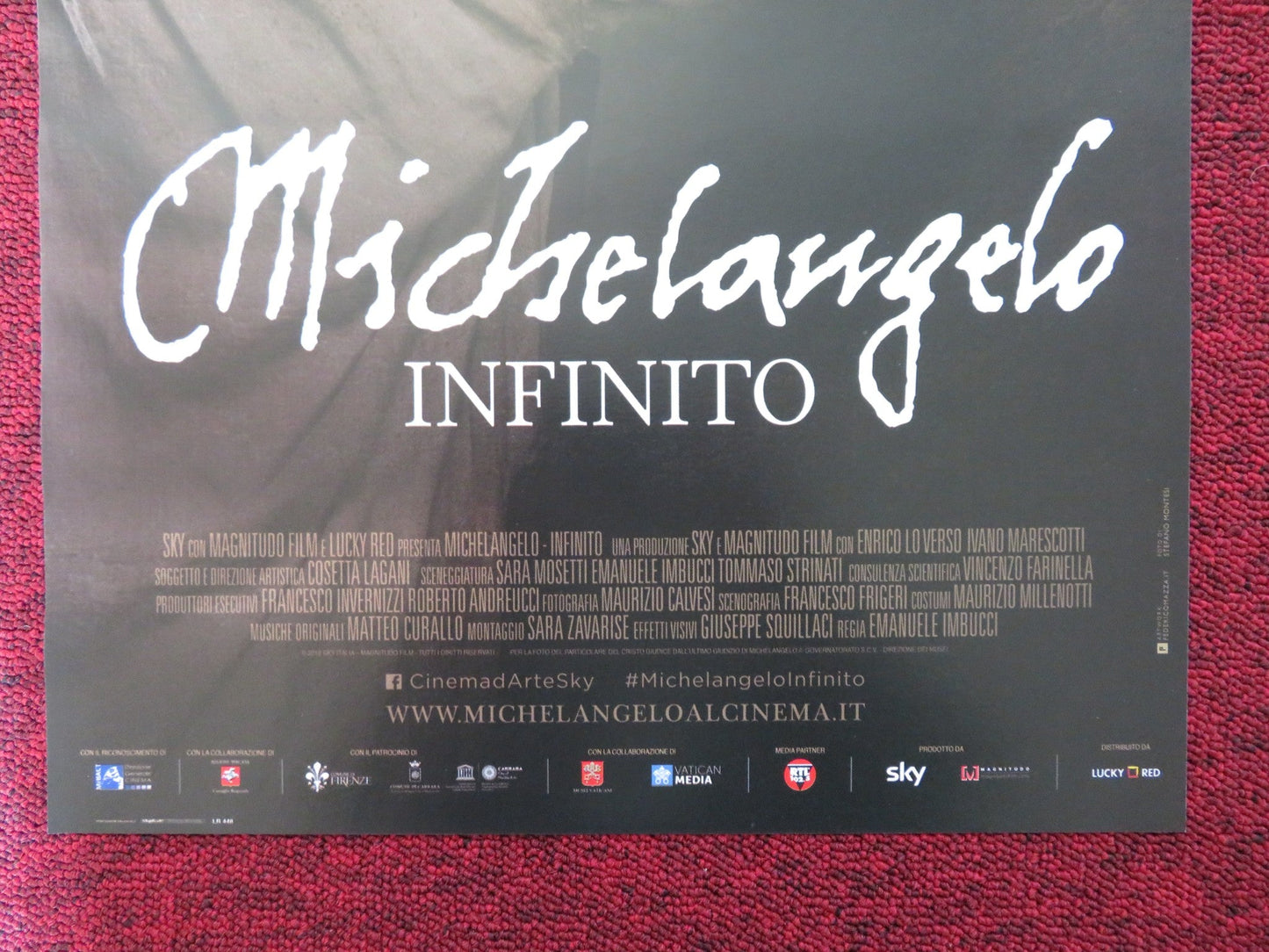 MICHELANGELO INFINITO ITALIAN LOCANDINA POSTER ENRICO LO VERSO 2017 Rendezvous Cinema Movie posters
