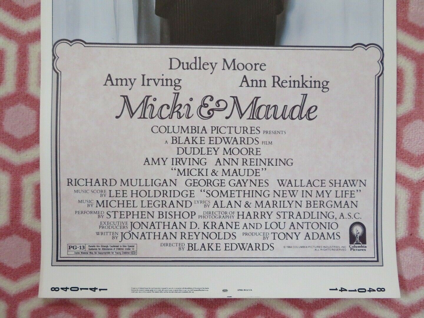 MICKI & MAUDE US INSERT (14"x 36") POSTER DUDLEY MOORE AMY IRVING 1984 Movie posters