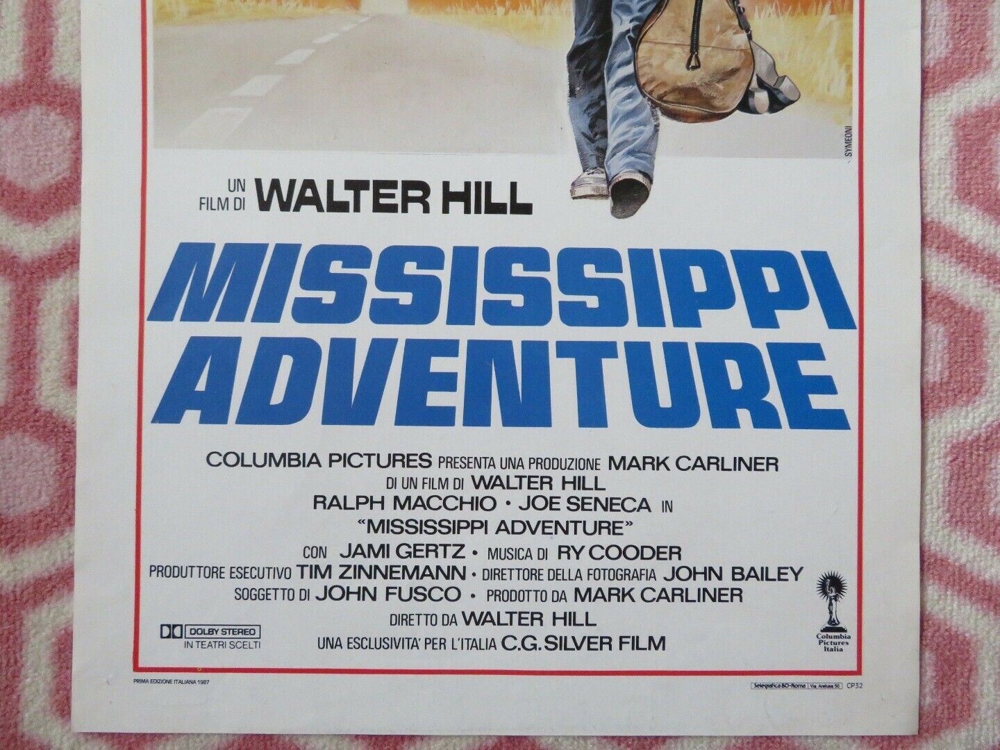 MISSISSIPPI ADVENTURE / Crossroads ITALIAN LOCANDINA (27.5"x13") POSTER 1987 Movie posters