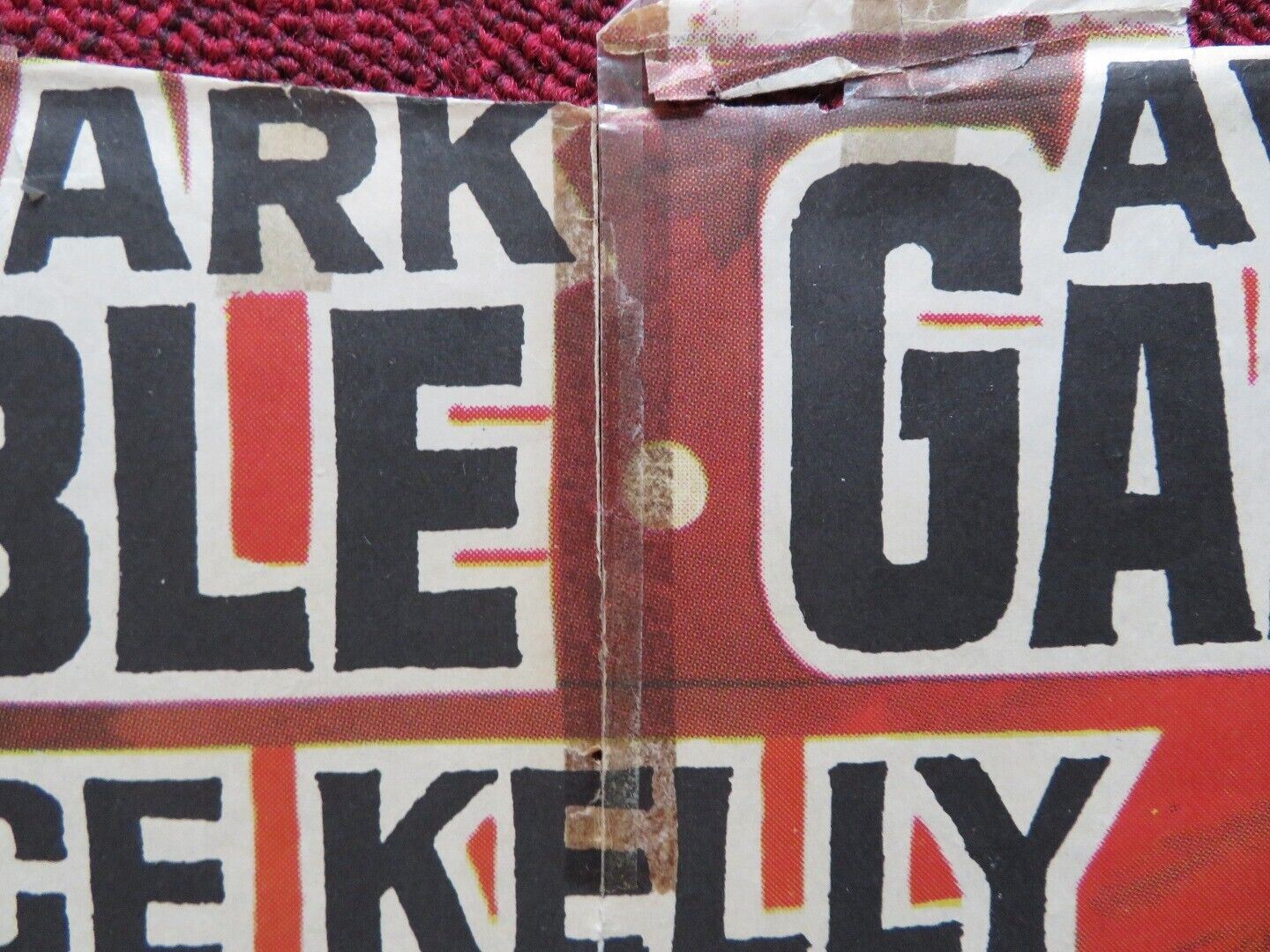 MOGAMBO SPANISH ROLLED POSTER CLARK GABLE GRACE KELLY 1953 Movie posters