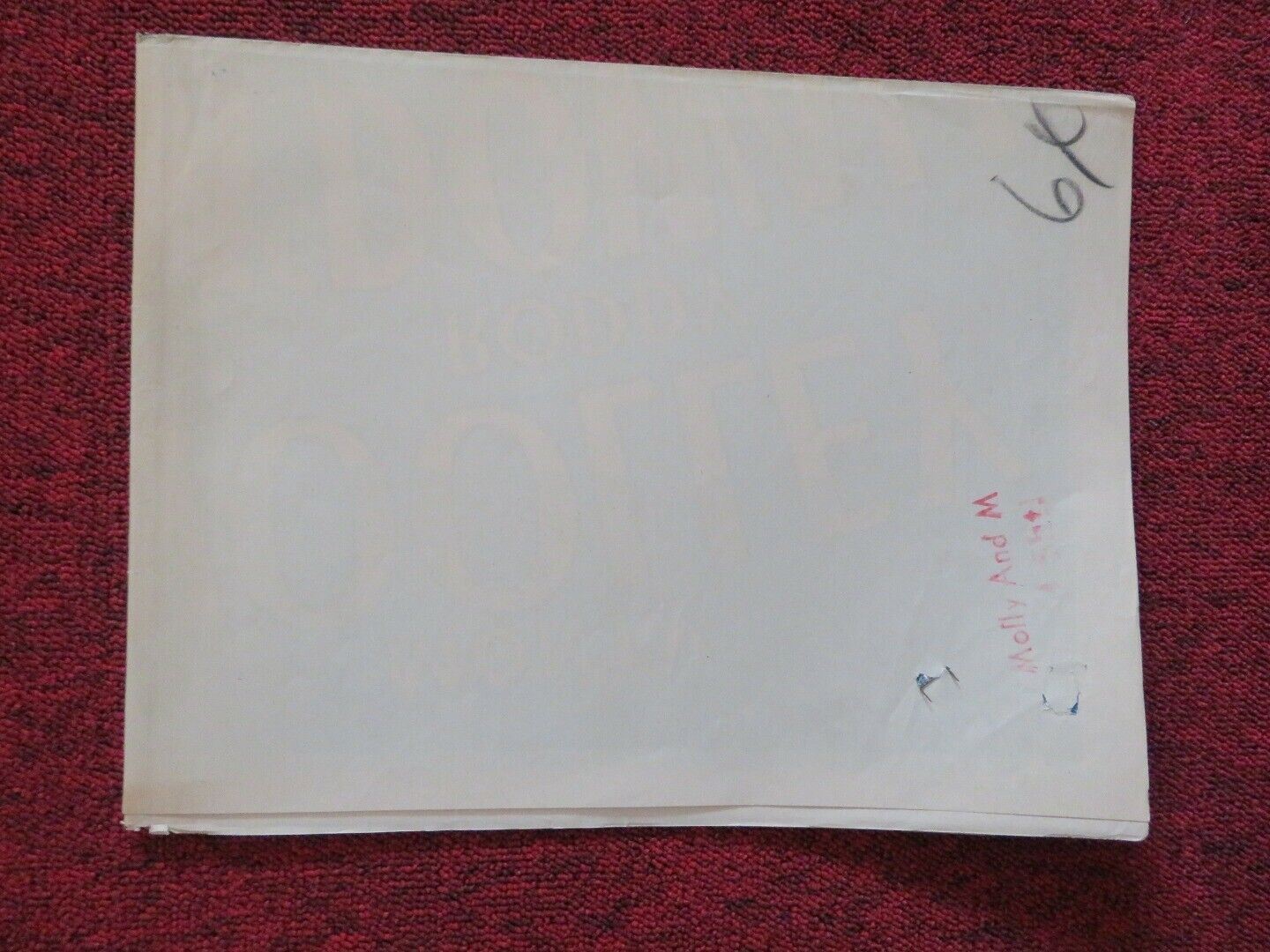 MOLLY AND ME FOLDED US ONE SHEET POSTER GRACE FIELDS MONTY WOOLLEY 1945 - Rendezvous Cinema