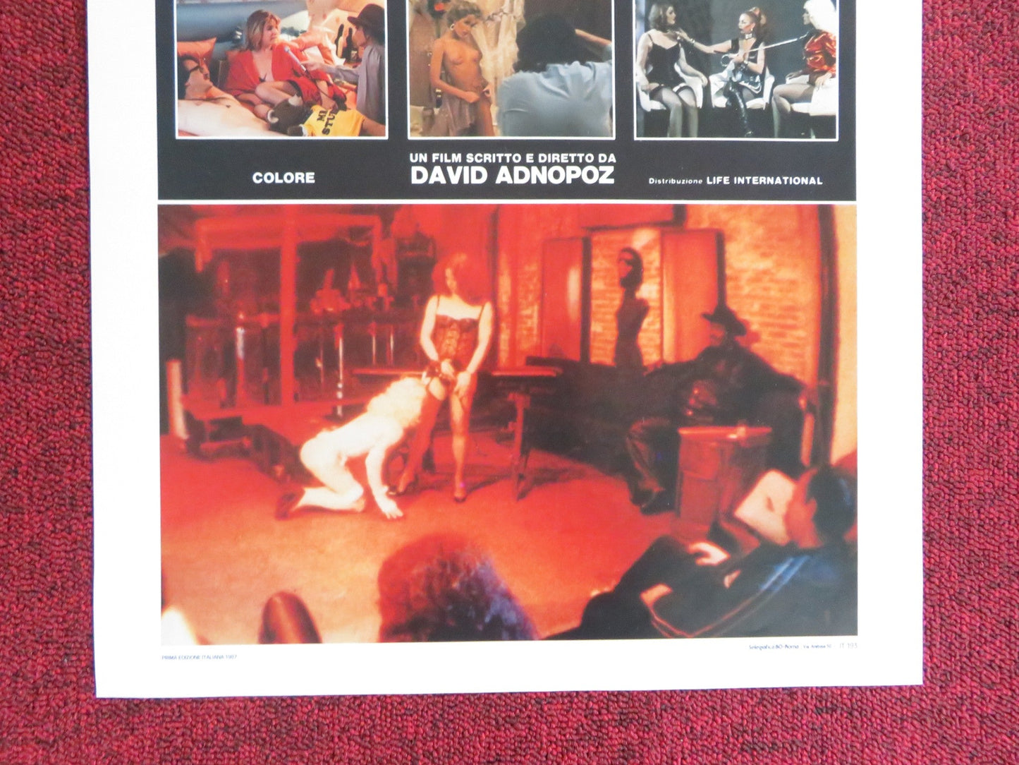 MONDO SEXUALIS USA ITALIAN LOCANDINA POSTER DAVID ADNOPOZ 1987 Rendezvous Cinema Movie posters